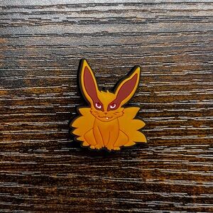 Kurama Nine-Tailed-Fox Croc Charm